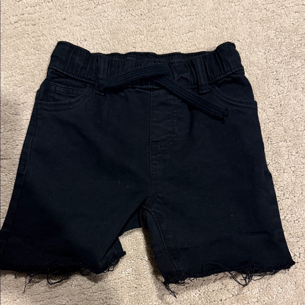 Little Bipsy Black Kids Shorts with Belt